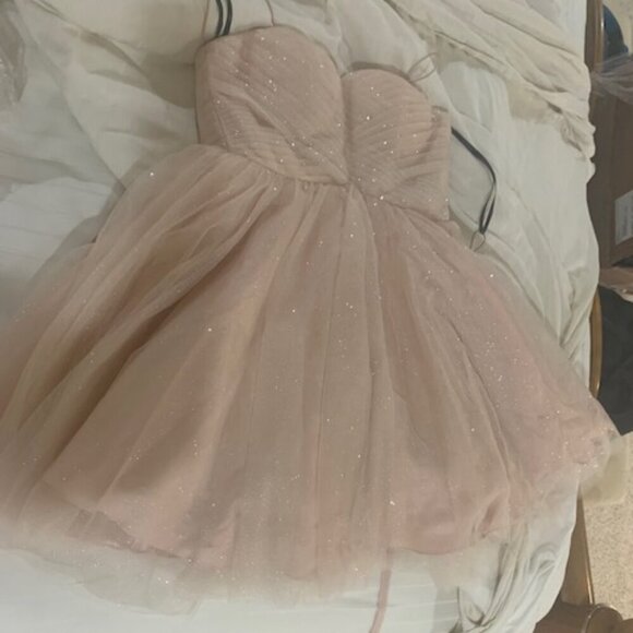 NWT J'Adore J16075 Cocktail Dress Pink in Size 6 - Picture 7 of 9